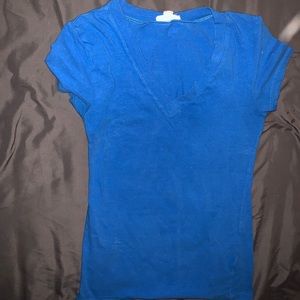 Woman’s V-neck tee classic blue Zenana Outfitters